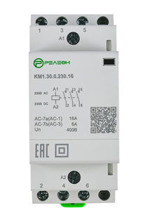 KM1.30.0.230.16 | Модульный контактор 3НО контакта 16А (~/= 230В AC/DC)
